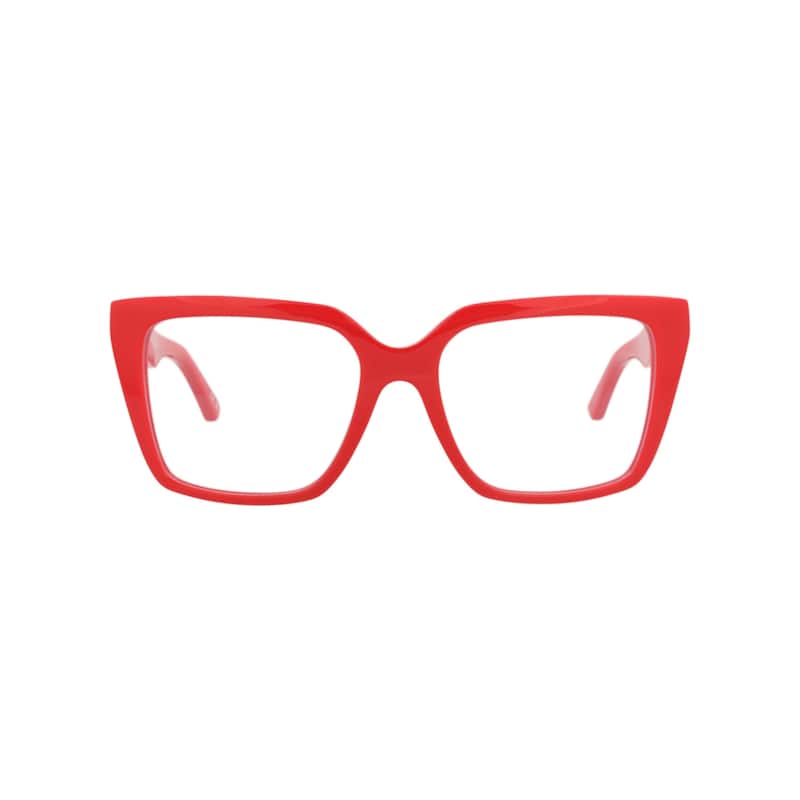 Balenciaga Square-Frame Acetate Optical Frames - Red Red Transparent - Red