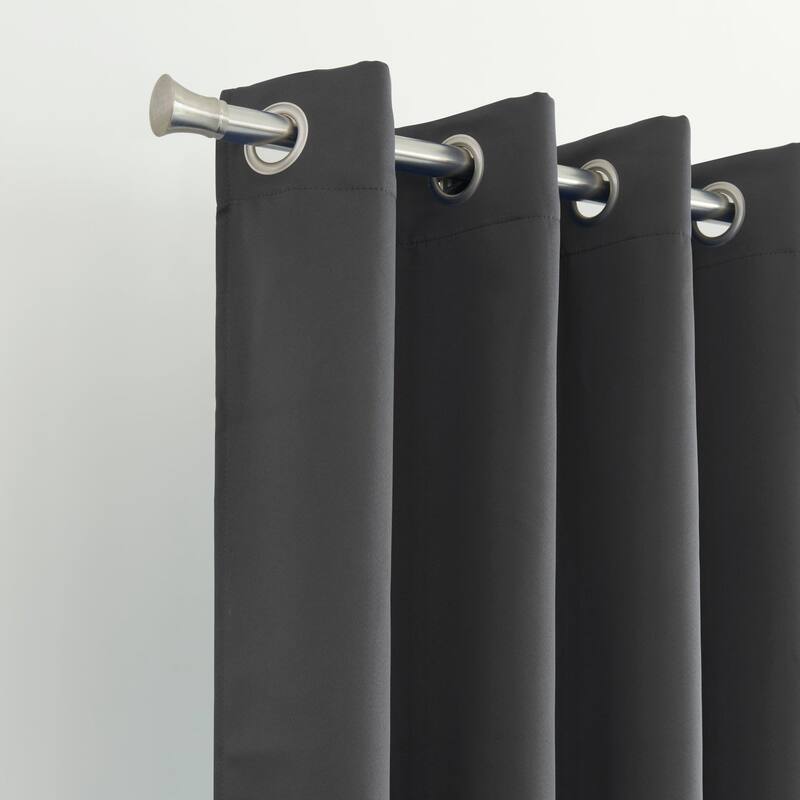 Dainty Home Hamden Blackout Thermal Insulated Grommet Single Panel Extra Wide Curtains - 54" x 84"