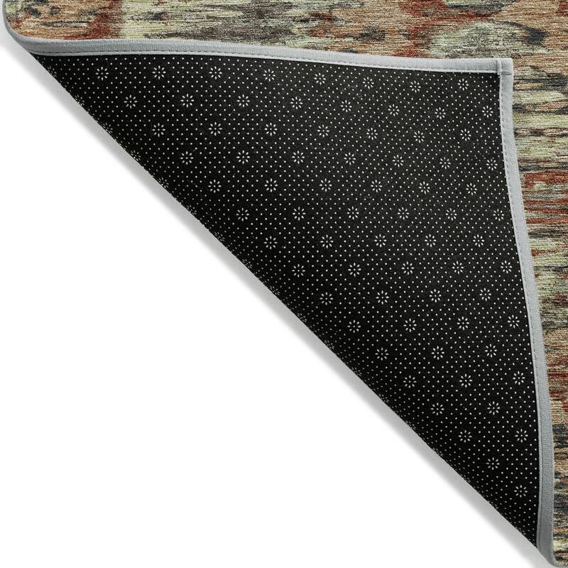 Machine Washable Indoor/ Outdoor Chantille Contemporary Abstract Rug