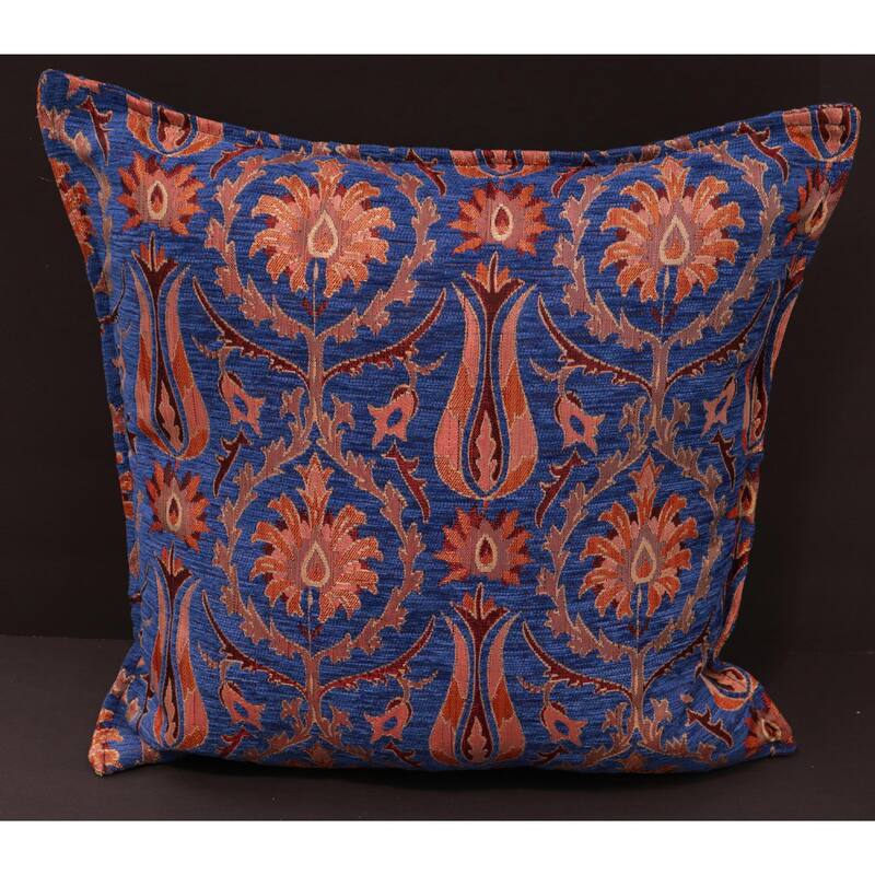 Suzani Tulip Chenille Turkish Decorative Pillow