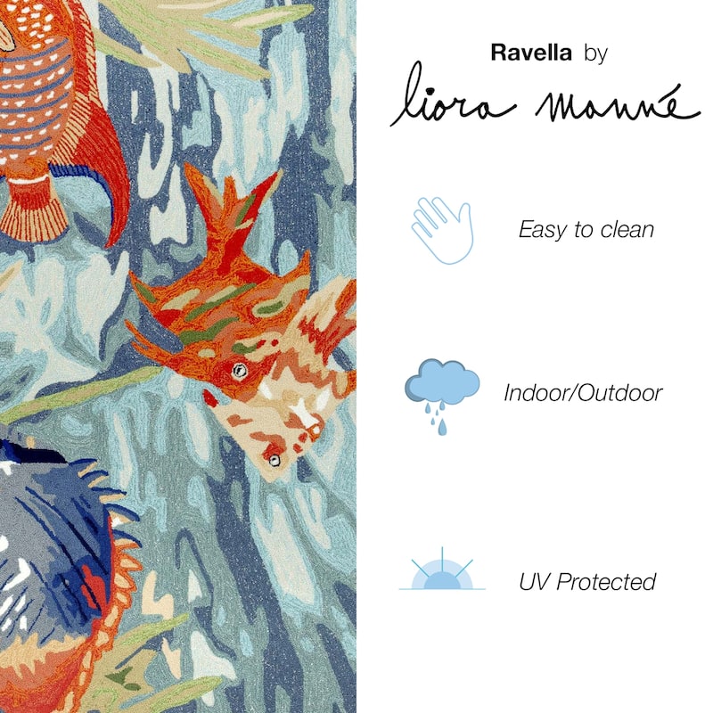 Liora Manne Ravella Tropical Fish Indoor/Outdoor Rug