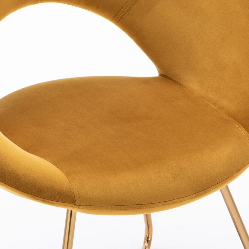 Modern Velvet Upholstered Accent Chair Vanity Leisure Chair