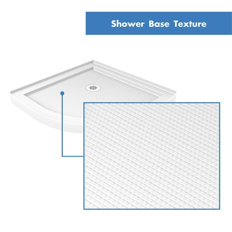 DreamLine Prime 38 in. x 38 in. x 76 3/4 in. H Shower Enclosure, Shower Base and Acrylic Backwall Kit - 38" x 38"