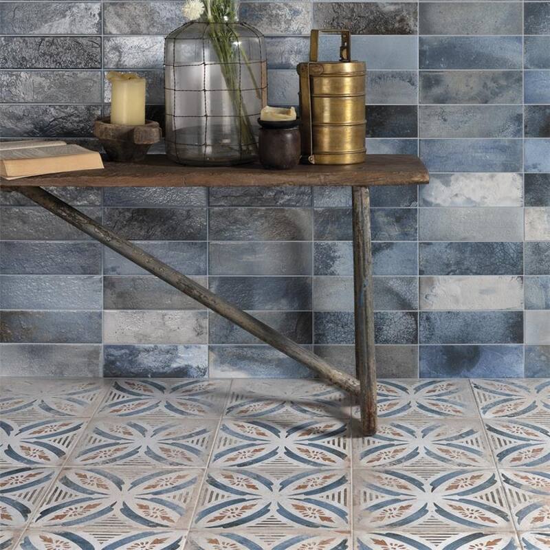 Merola Tile Kings Root Petal 17-5/8" x 17-5/8" Ceramic Floor and Wall Tile