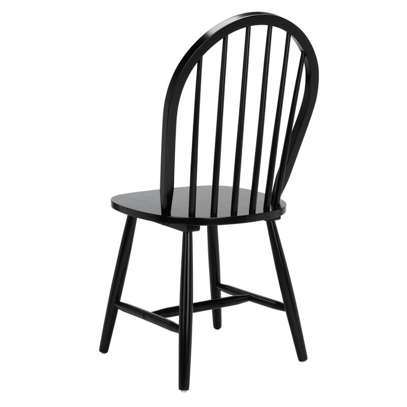 SAFAVIEH Delcie Spindle Oval Back Dining Chair (Set of 2) - 17.9" x 19.7" x 37" - 18Wx20Dx37H