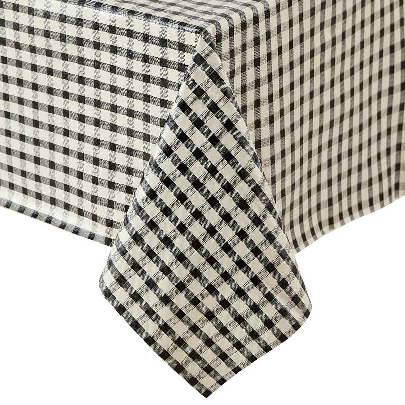 Gingham Check 3-Yard Cut-to-fit Vinyl Tablecloth/Table Protector - 54x108