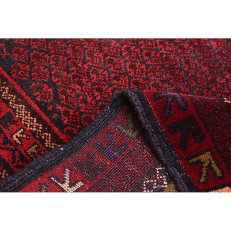 ECARPETGALLERY Hand-knotted Teimani Dark Brown Wool Rug - 3'2 x 4'7