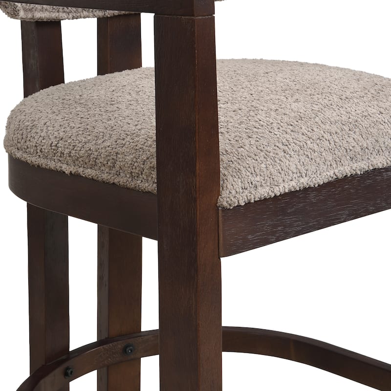 Maribel Upholstered Counter Stools Bar Stools (Set of 2) by Christopher Knight Home