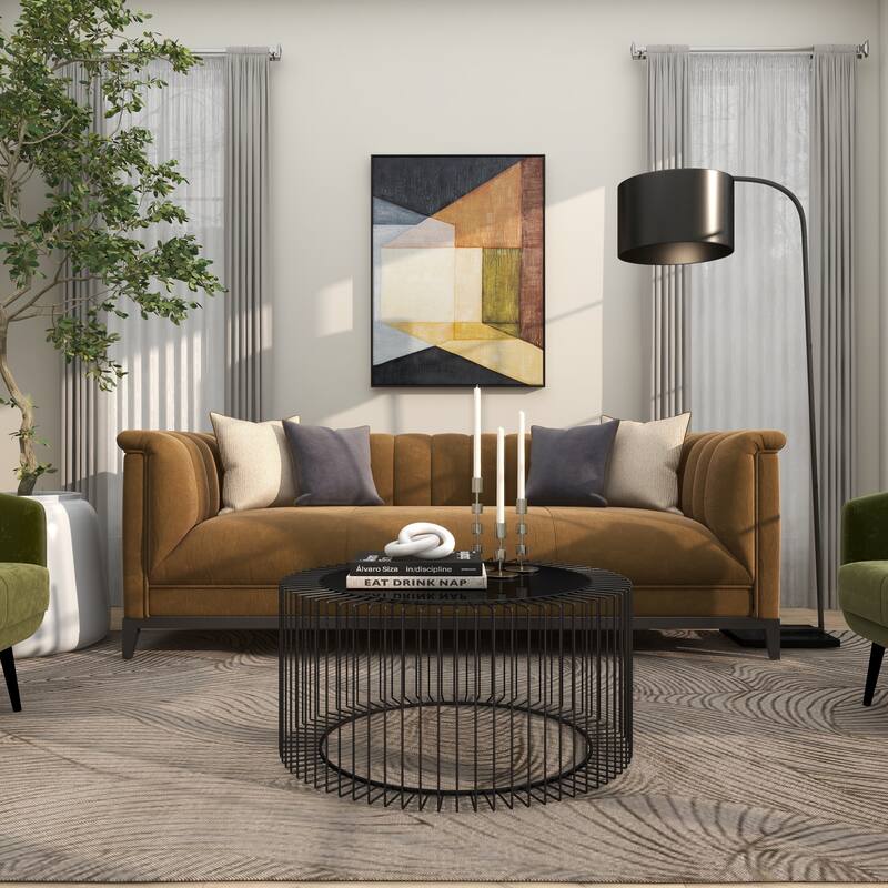 Metal Room Floor Lamp - Black - Roche River Decor