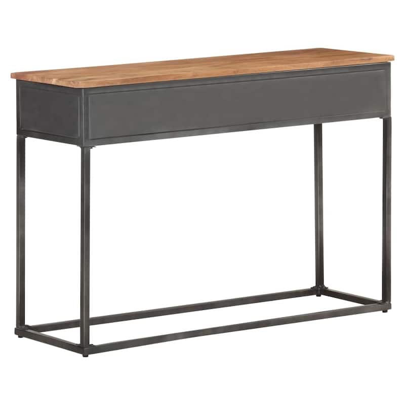 vidaXL Console Table 43.3"x13.8"x29.5" Solid Acacia Wood