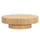 preview thumbnail 30 of 39, Modern Contermporary Natural Oval Accent Coffee Table with Sturdy Pedestal, MDF for Living Room No Assembled
