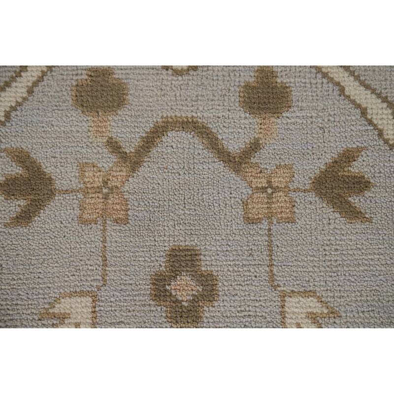 Oushak Oriental Area Rug Hand-Knotted Wool Carpet - 9'0"x 11'10"