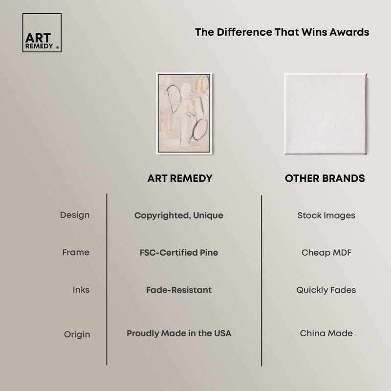Faded Outlines II Canvas by Art Remedy