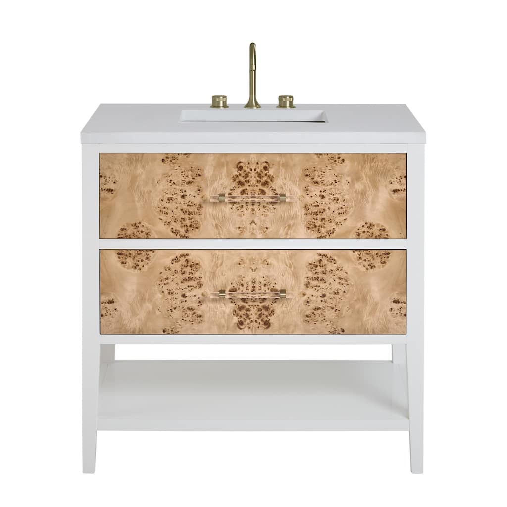 James Martin Vanities D804-V36-3WZ Olena 36" Single Basin Wood Vanity