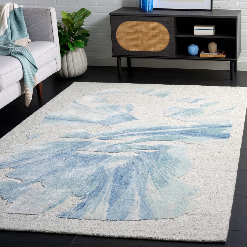 SAFAVIEH Handmade Fifth Avenue Maie Mid-Century Modern Wool Rug