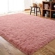 preview thumbnail 13 of 126, Large Shaggy Home Decor Carpets Fluffy Area Rugs for Living Room Bedroom sakura pink - 6'x9' - Rectangle