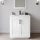 Option White / Giotto Quartz Top / Matte Black Hardware