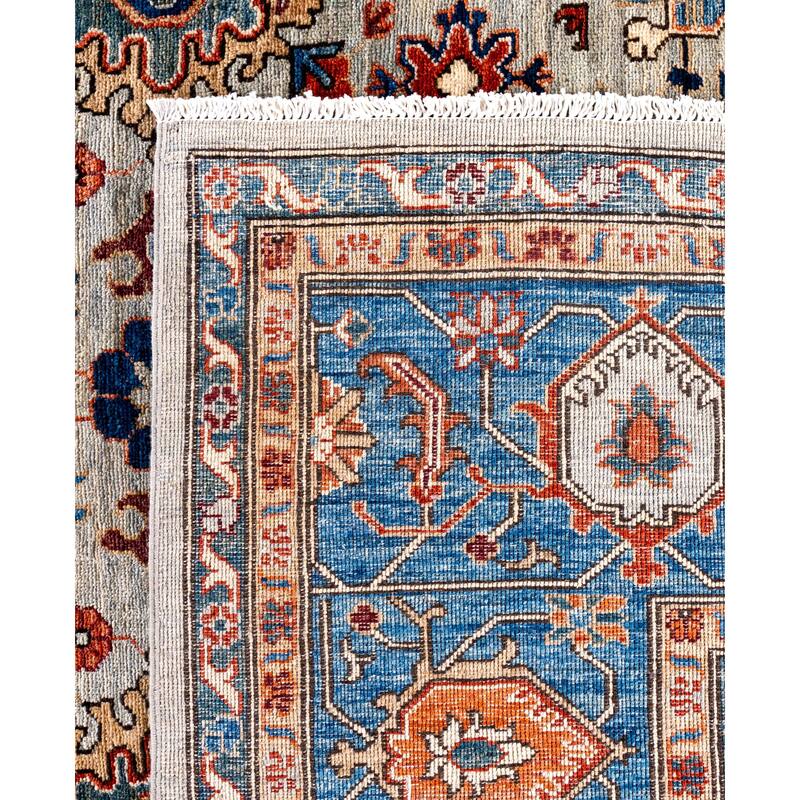 Serapi One-of-a-Kind Hand-Knotted Area Rug - Gray - 8' 11" x 11' 9"