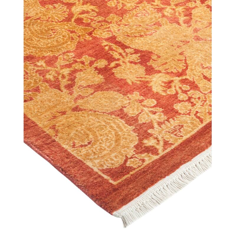 Overton Mogul, One-of-a-Kind Hand-Knotted Area Rug - Pink, 3' 1" x 5' 0" - 3' 1" x 5' 0"