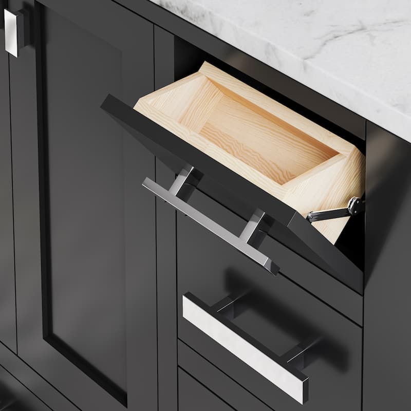 36 Inch Wide Dark Espresso Single Sink Bathroom Vanity From The Madison Collection