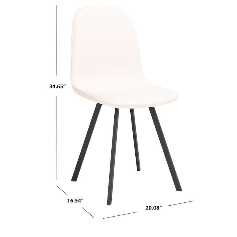 SAFAVIEH Erla Modern Dining Room Chair (Set of 2) - 20.1" x 16.5" L x 34.6" H - 20Wx17Dx35H