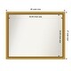 preview thumbnail 128 of 191, Wall Mirror Choose Your Custom Size - Extra Large, Townhouse Gold Wood