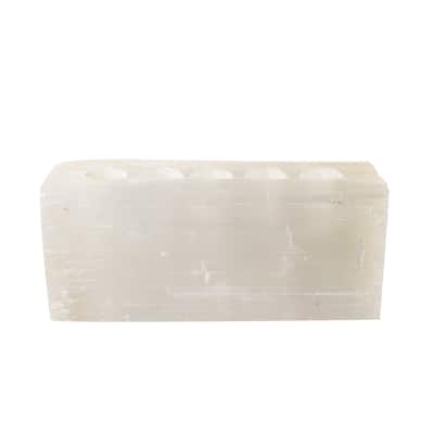 Selenite 5 Tealight Votive Holder- A