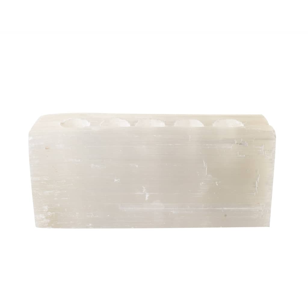 Selenite 5 Tealight Votive Holder- A