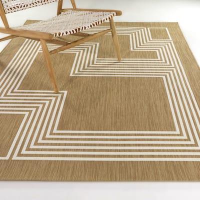 Swenson Modern Geometric Indoor/Outdoor Area Rug