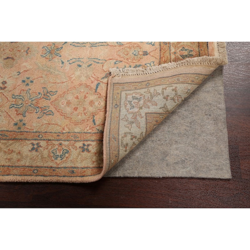 Traditional Floral Agra Oriental Area Rug Hand-knotted Wool Carpet - 3'11" x 6'2"