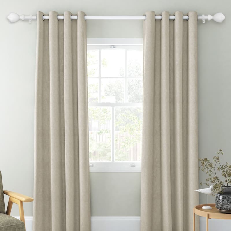 1-inch Diameter Urn Adjustable Single Drapery Curtain Rod