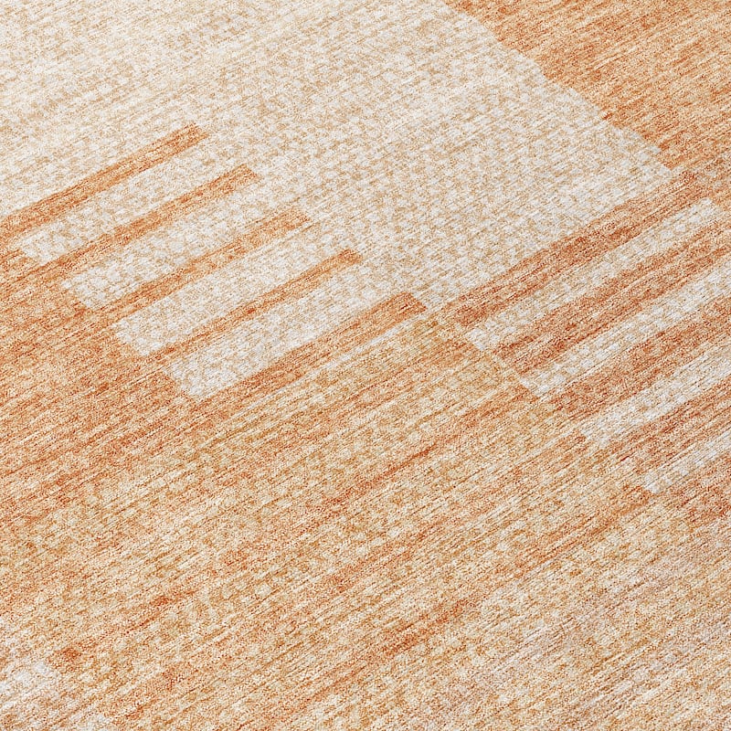 Machine Washable Indoor/ Outdoor Chantille Geometric Contemporary Rug