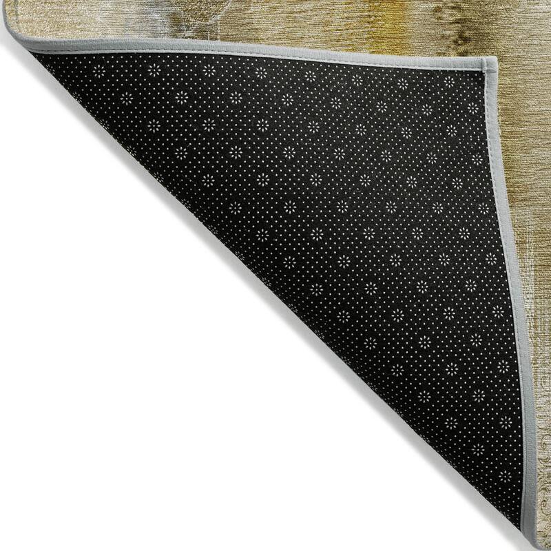 Machine Washable Indoor/ Outdoor Modern Imprints Chantille Rug