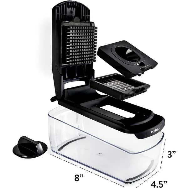 Spiralizer Vegetable Slicer, Onion Chopper with Container Bed Bath