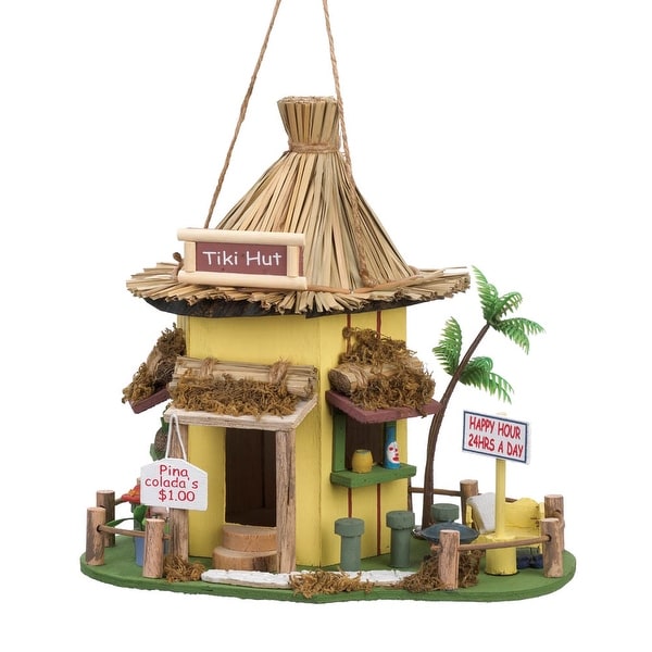 Retro Tiki Hut Birdhouse