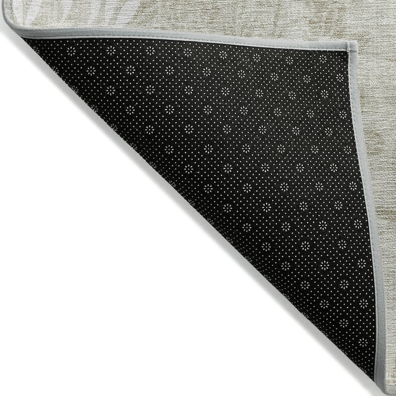 Machine Washable Indoor/ Outdoor Chantille Modern Garden Rug