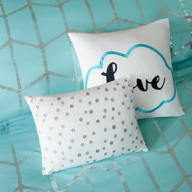 Intelligent Design Khloe 5-pc. Metallic Printed Comforter Set