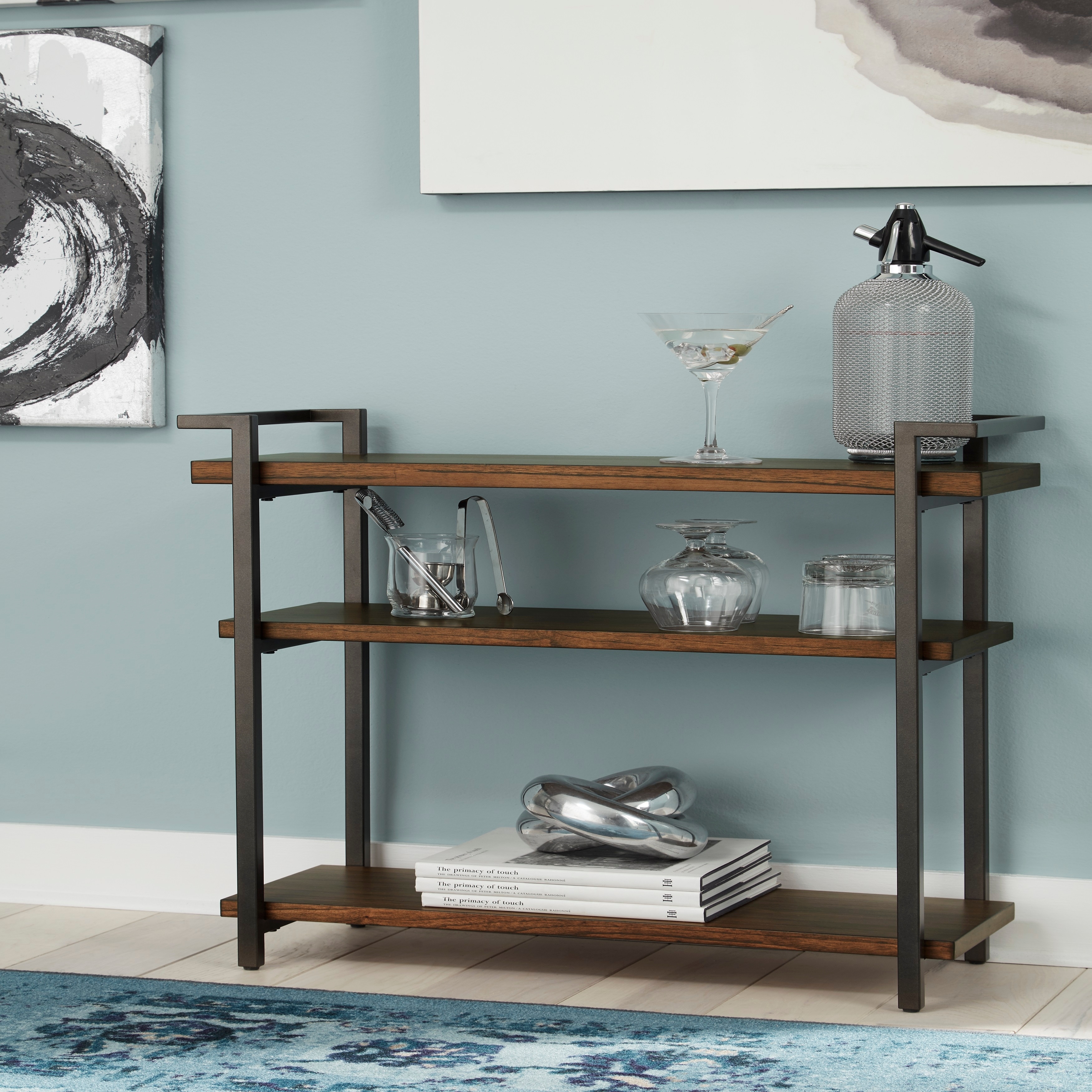 Carbon loft cohn vintage industrial console table sales