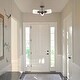 preview thumbnail 6 of 4, Jaymes 20" 3-Light Farmhouse Industrial Iron Cylinder LED Semi Flush Mount, Oil Rubbed Bronze/Clear by JONATHAN Y