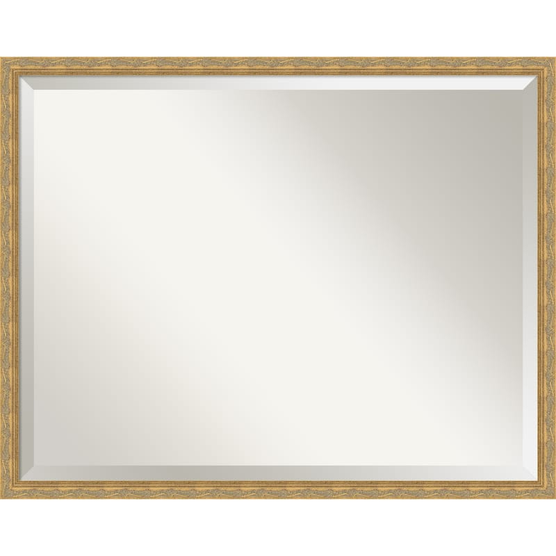 Mila Beveled Wood Framed Bathroom Vanity Wall Mirror