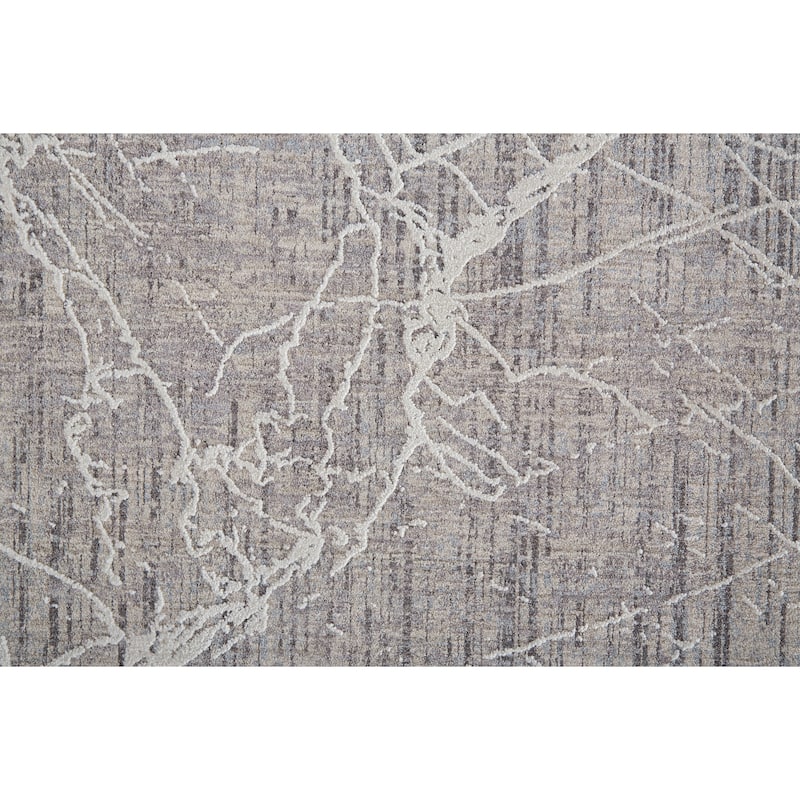 Inger Modern Marble Beige/Ivory Area Rug