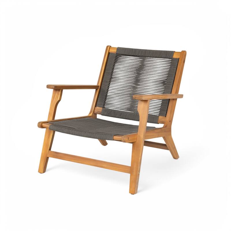 Christopher Knight Home- Blake Outdoor Acacia Patio Club Chair Set of 2
