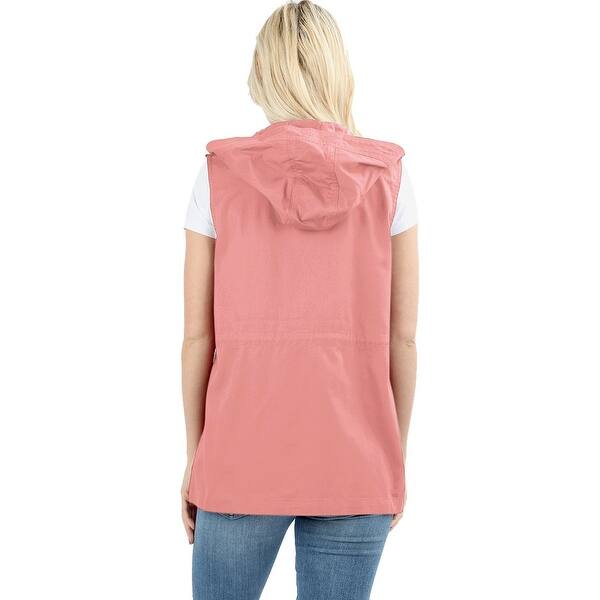 Shop Niobe Clothing Womens Sleeveless Utility Military Style