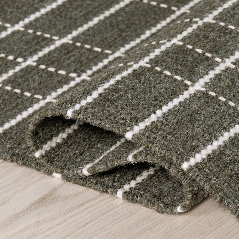 Charlie Plaid Wool Area Rug