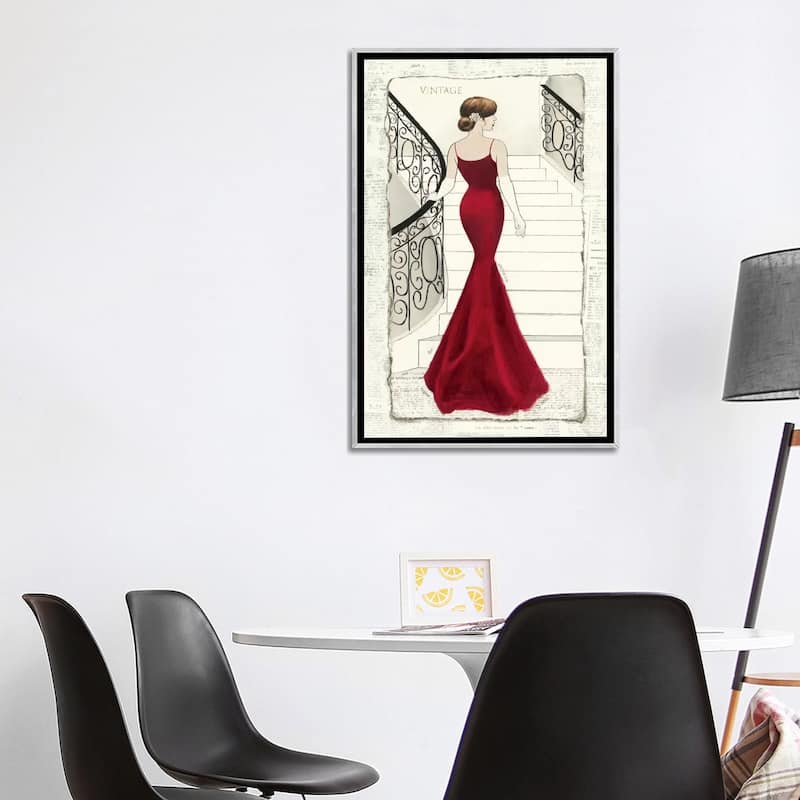 iCanvas "La Belle Rouge" by Emily Adams Framed