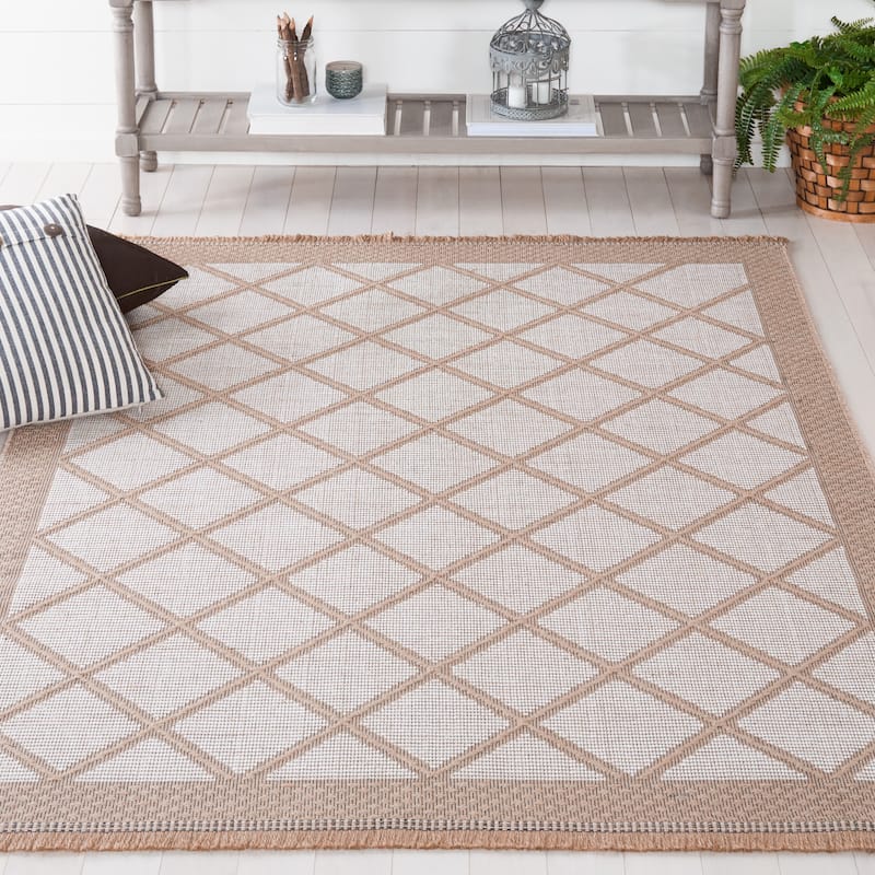 SAFAVIEH Aspect Humpy Rustic Moroccan Jute Rug - 4' x 6' - Ivory/Natural