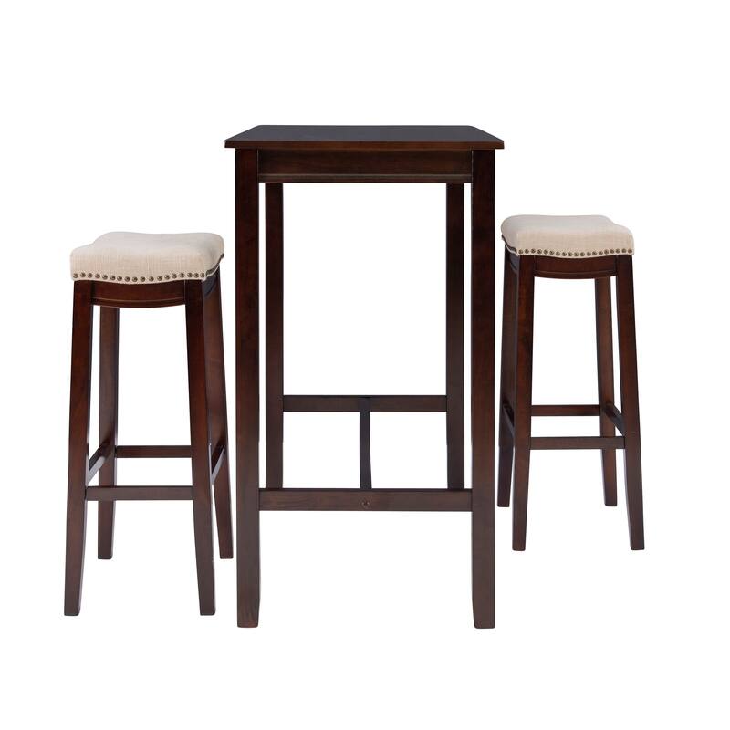 Linon Bridgeport 3-Piece Bar Dining Set
