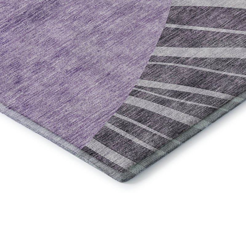 Premium Washable Super Soft Contemporary Rays Mayfield Rug