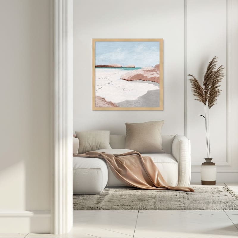 "Litore" Framed Textured Wall Art