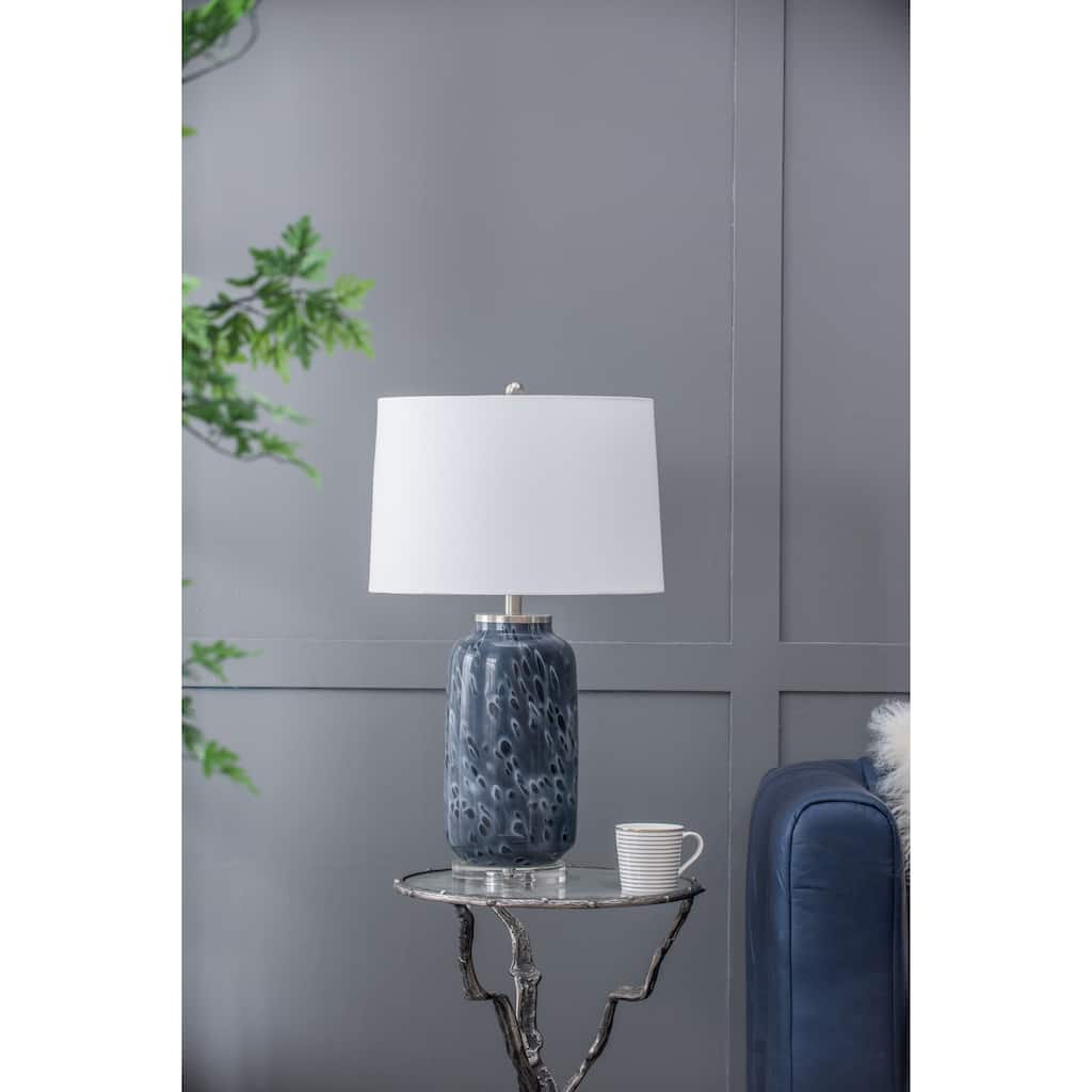 D16.9''xH28'' Ellis Glass Table Lamp